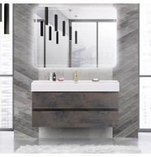 Мебель для ванной комнаты Cezares Molveno 46 120 ossido, с раковиной Cezares CZR-MIL-120-LVB