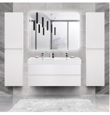 Мебель для ванной комнаты Cezares Molveno 46 120 bianco ghiaccio, с раковиной Cezares CZR-MIL-120-2-LVB