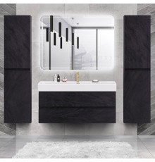 Мебель для ванной комнаты Cezares Molveno 46 120 nero, с раковиной Cezares CZR-MIL-120-LVB