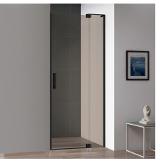 Душевая дверь в нишу Cezares Slider B 1 70/80 BR Nero профиль черный, стекло бронза