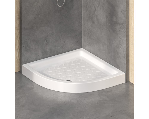 Поддон для душа полукруглый керамический RGW CR/R  800x800