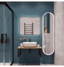 Мебель для ванной комнаты DIWO Элиста 80 светлое дерево, с раковиной Moduo 50 Square