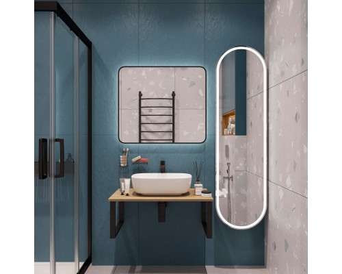 Мебель для ванной комнаты DIWO Элиста 80 светлое дерево, с раковиной Moduo 50 Square