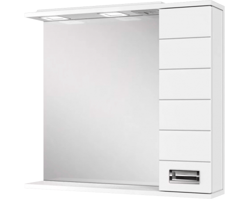 Зеркало Домино Cube R 65 с подсветкой
