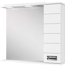 Зеркало Домино Cube R 75 с подсветкой