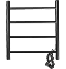 Полотенцесушитель электрический Domoterm Классик DMT 109-4 50x50, черный, R
