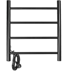 Полотенцесушитель электрический Domoterm Классик DMT 109-4 50x50, черный, L
