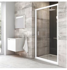 Душевая дверь в нишу Ravak Blix BLDP2-120 Transparent, профиль белый