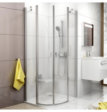 Душевой уголок Ravak Chrome CSKK4-80 Transparent, блестящий профиль