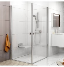 Душевой уголок Ravak Chrome CRV1-90+CRV1-90 Transparent, профиль блестящий