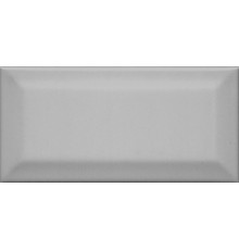 Плитка настенная Kerama Marazzi Клемансо глянцевая 7,4х15 серая темная, грань