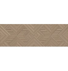 Плитка настенная Kerama Marazzi Ламбро матовая, ректифицированная 40х120, коричневая структурированная