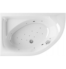 Акриловая ванна Excellent Aquarella WAEX.ARL15.RELAX L 150x100 см, угловая, с гидромассажем, с каркасом, со сливом-переливом, асимметричная