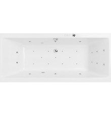 Акриловая ванна Excellent Pryzmat Slim WAEX.PRY17S.ULTRA 170x75 см, с гидромассажем, с каркасом, со сливом-переливом