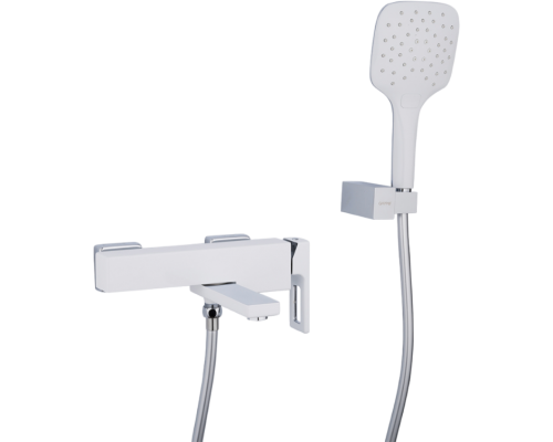 Смеситель для ванны с душем Gappo G17-8 G3217-8 белый, хром
