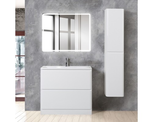 Мебель для ванной комнаты BelBagno Albano 80 напольная, bianco lucido