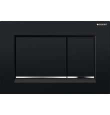 Кнопка смыва Geberit Sigma 30 115.883.KM.1 черная, глянцевый хром