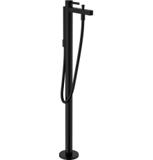 Напольный смеситель для ванны с душем Hansgrohe Finoris 76445670 матовый черный