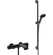 Смеситель для ванны с душем Hansgrohe Vivenis 75420670 + Душевой гарнитур Hansgrohe Pulsify Relaxation 105 3jet 24170670 матовый