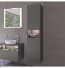 Шкаф-пенал Keuco Stageline 32831 R, инокс матовый, с подсветкой