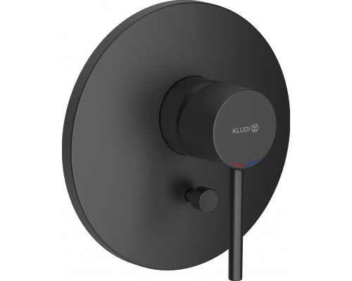 Смеситель для ванны с душем Kludi Bozz 386503976 черный матовый, с внутренней частью