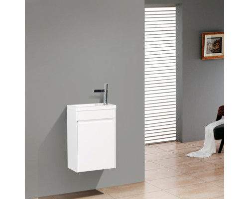 Тумба под раковину BelBagno Pietra Mini 40 L bianco lucido