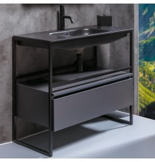 Тумба с раковиной Armadi Art Loft 120 антрацит, напольная