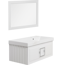Мебель для ванной комнаты La Fenice Cubo 90 R белая