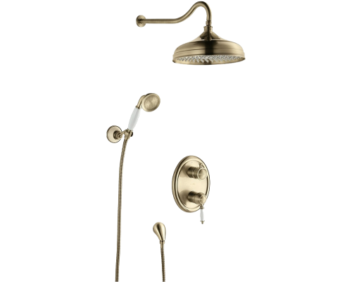 Душевой комплект Lemark Villa LM4829B С ВНУТРЕННЕЙ ЧАСТЬЮ, бронза