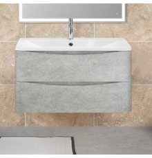 Тумба с раковиной BelBagno Acqua 100 подвесная, cemento verona grigio