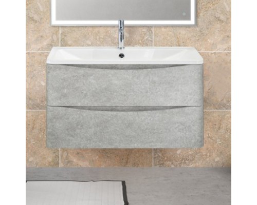 Тумба с раковиной BelBagno Acqua 100 подвесная, cemento verona grigio