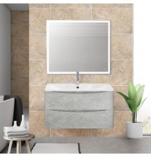 Мебель для ванной комнаты BelBagno Acqua 90 подвесная, cemento verona grigio
