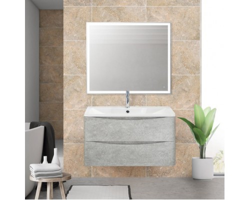 Мебель для ванной комнаты BelBagno Acqua 90 подвесная, cemento verona grigio
