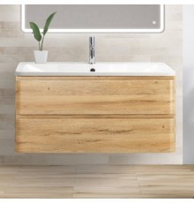 Тумба с раковиной BelBagno Albano 80 подвесная, rovere rustico