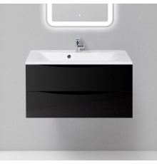 Тумба с раковиной BelBagno Marino 90 nero lucido