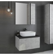 Мебель для ванной комнаты Comforty Эдинбург 75 подвесная, бетон светлый