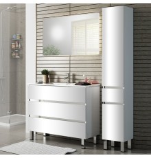 Мебель для ванной комнаты Sanvit Кубэ -3 75 белый глянец