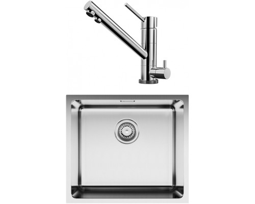 Комплект Мойка кухонная Omoikiri Tadzava 49-U IN нержавеющая сталь + Смеситель Tonami C хром