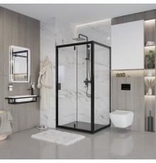 Душевой уголок Niagara Nova NG-83-8AB-A100B 80x100, прямоугольный, черный