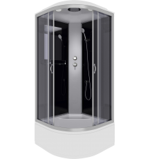 Душевая кабина Niagara NG-2508-14 90х90 прозрачные стёкла, с высоким поддоном, с сиденьем