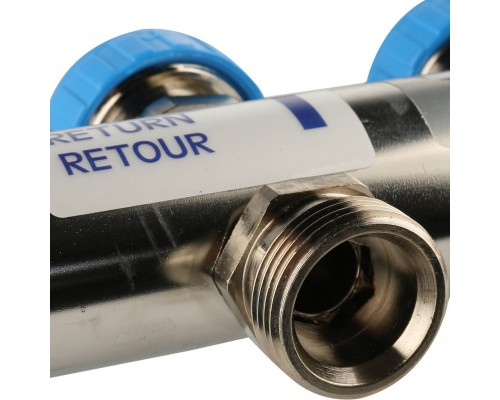 *12080711002 REHAU RAUTHERM S Распределительный коллектор HKV-D на 7 контуров нерж .сталь (без шаровых кранов) (12080711002)