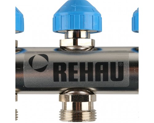 *12080711002 REHAU RAUTHERM S Распределительный коллектор HKV-D на 7 контуров нерж .сталь (без шаровых кранов) (12080711002)