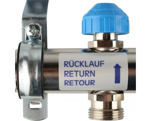 *12080711002 REHAU RAUTHERM S Распределительный коллектор HKV-D на 7 контуров нерж .сталь (без шаровых кранов) (12080711002)