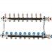 *12080911002 REHAU RAUTHERM S Распределительный коллектор HKV-D на 9 контуров нерж .сталь (без шаровых кранов) (12080911002)