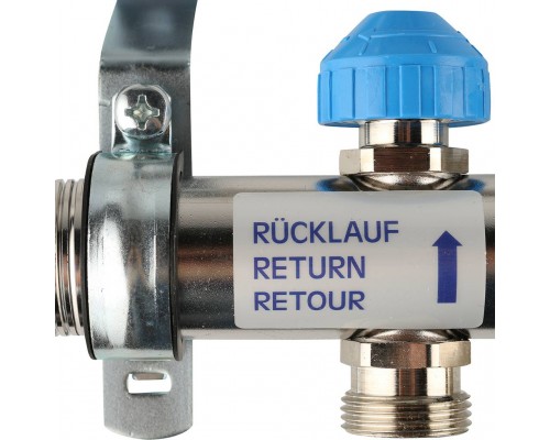 *12080911002 REHAU RAUTHERM S Распределительный коллектор HKV-D на 9 контуров нерж .сталь (без шаровых кранов) (12080911002)