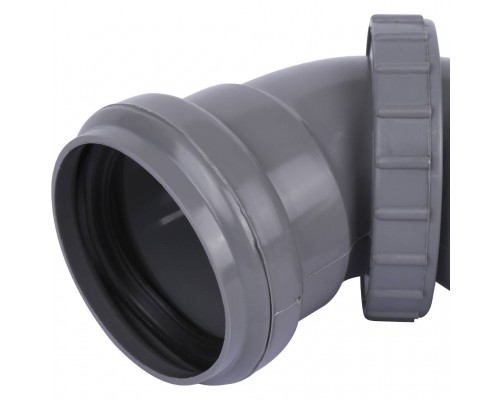 Sinikon KU.050.G Отвод универсальный D 050 серый (KU.050.G)