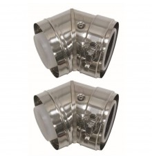 Отвод Vaillant 45°для трубы по фасаду (2 шт.) 20042757 (0020042757)