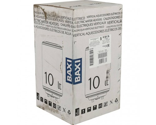 Водонагреватель накопительный 10 л. Baxi EXTRA R 501 SL вертикальный эмалированная сталь (A7110902)
