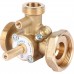BARBERI  Трехходовой смесительный клапан с байпасом, соединение для насоса и коллектора G1 1/2M. KV 6 (41D040000C)