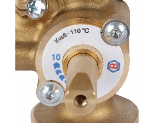 BARBERI  Трехходовой смесительный клапан с байпасом, соединение для насоса и коллектора G1 1/2M. KV 6 (41D040000C)